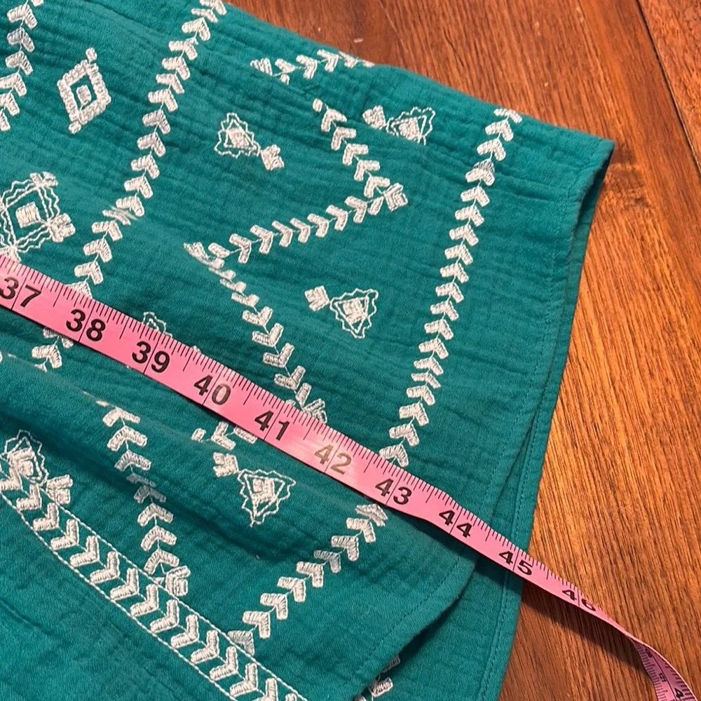 Soft Surroundings Teal and White Midi Dress - Picture 11 of 13